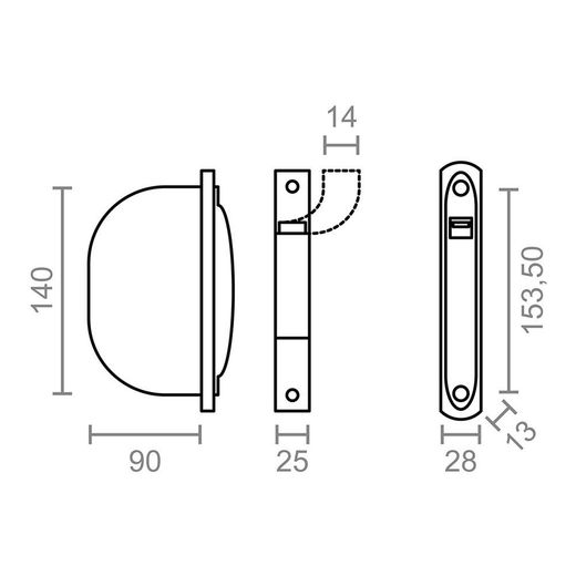 Recogedor Empotrable Pr01 14 Mm Blanco