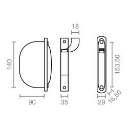 Recogedor Empotrable Pr01 18 Mm Blanco