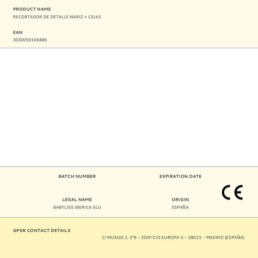 Recortador De Detalle Nariz + Cejas