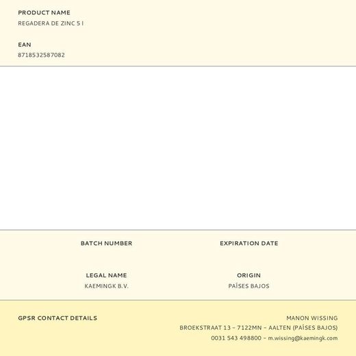 Regadera De Zinc 5 L