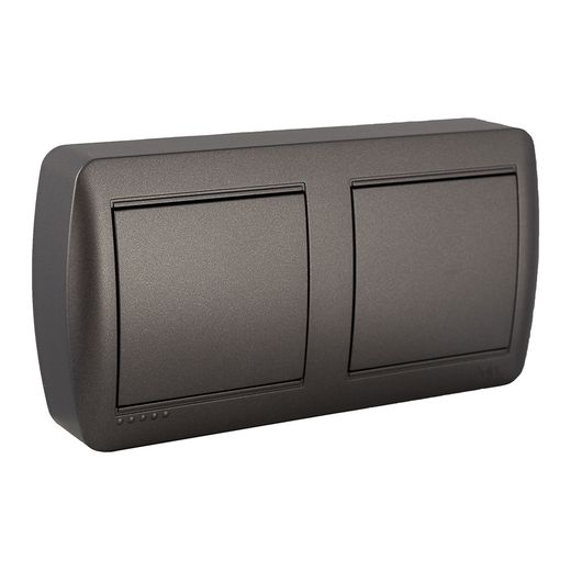 Registro Doble De Empalme Y Derivación. De Superficie. Serie Mural