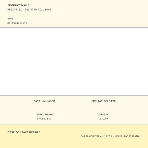 Regla Flex & Resistan Azul 30 Cm