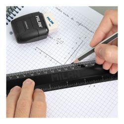 Regla Serie Shadow Negra 30 Cm