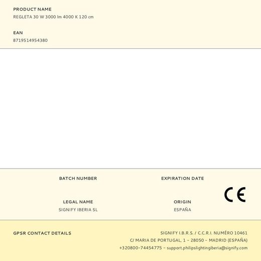 Regleta 30 W 3000 Lm 4000 K 120 Cm