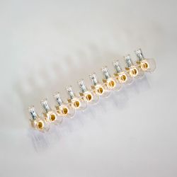 Regleta Ciega Transparente 10 Polos 6 Mm²