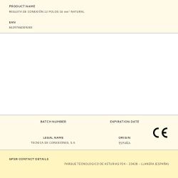 Regleta De Conexión 12 Polos 16 Mm² Natural