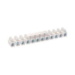 Regleta De Conexion De 16 Mm , 12 Conectores, Homologada, Blanca (Retractilada)