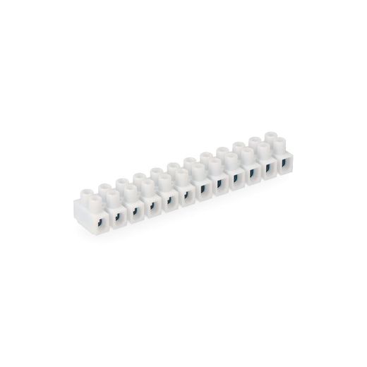 Regleta De Conexion De 2.5 Mm A 4 Mm , 12 Conectores, Homologada, Blanca (Envasada)