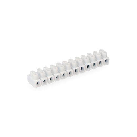 Regleta De Conexion De 2.5 Mm A 4 Mm , 12 Conectores, Homologada, Blanca (Envasada)