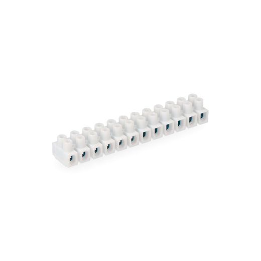 Regleta De Conexión De 2.5 Mm A 4 Mm, 12 Conectores, Homologada, Blanca