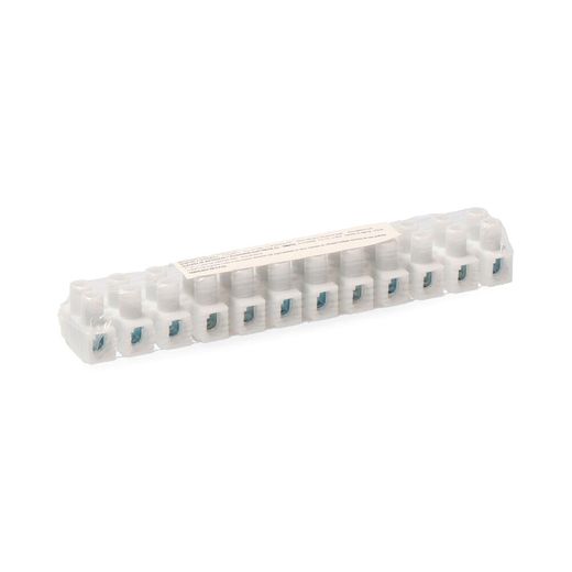 Regleta De Conexion De 4 Mm A 6 Mm , 12 Conectores, Homologada, Blanca (Retractilada)