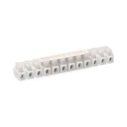 Regleta De Conexion De 4 Mm A 6 Mm , 12 Conectores, Homologada, Blanca (Retractilada)