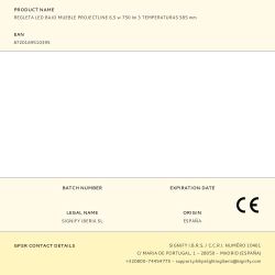 Regleta Led Bajo Mueble Projectline 6,5 W 750 Lm 3 Temperaturas 585 Mm