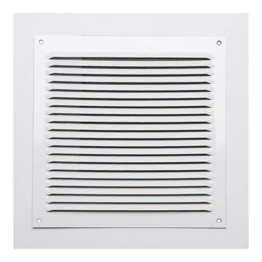 Rejilla S/Borde De Aluminio 0.6 Blanco Lacado 170X170Mm