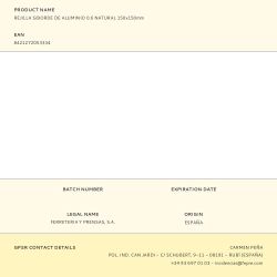 Rejilla S/Borde De Aluminio 0.6 Natural 150X150Mm