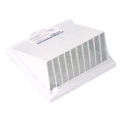 Rejilla Ventilación Con Campana Abs Ø 100Mm Blanca
