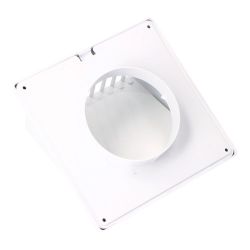Rejilla Ventilación Con Campana Abs Ø 100Mm Blanca
