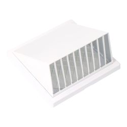 Rejilla Ventilación Con Campana Abs Ø 125Mm Blanca
