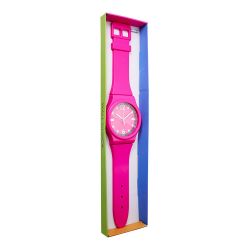 Reloj De Pared, Modelo Pulsera Xl, Colores Surtidos, Ø18,5 X 4 X 92 Cm