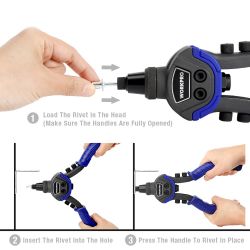 Remachadora Manual 250 Mm - 10 Pulg