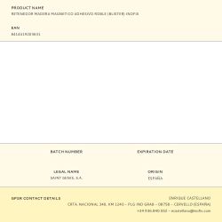 Retenedor Madera Magnetico Adhesivo Roble (Blister) Inofix