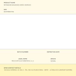 Retenedor Seguridad Zamak Cromado