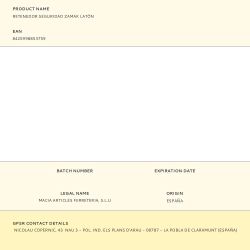 Retenedor Seguridad Zamak Latón