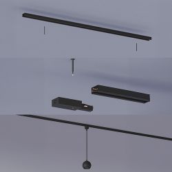 Riel De Extensión Easylink 1 M, Negro