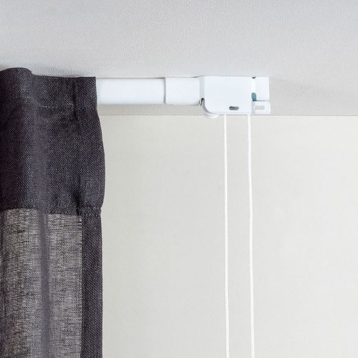 Riel Reforzado Blanco Extensible De 120 - 210 Cm