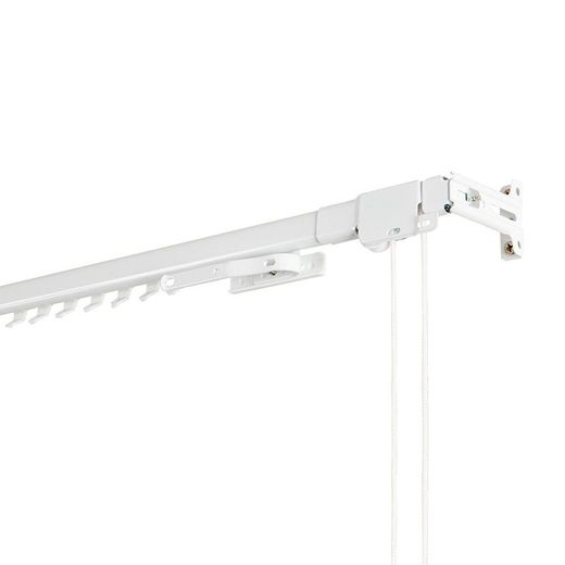 Riel Reforzado Blanco Extensible De 120 - 210 Cm