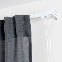 Riel Reforzado Blanco Extensible De 120 - 210 Cm