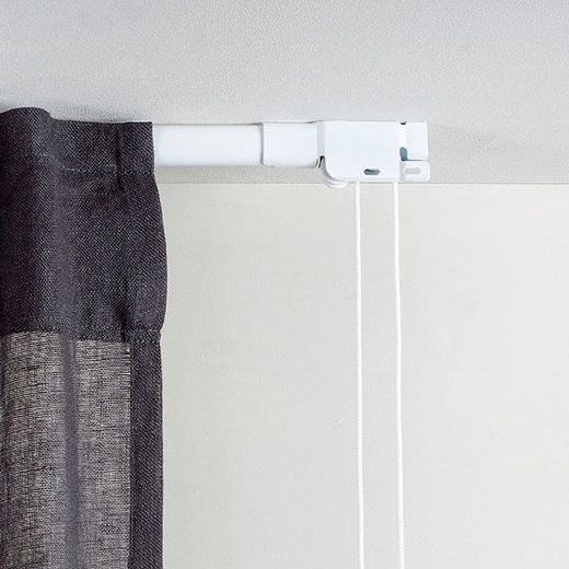 Riel Reforzado Blanco Extensible De 120 - 210 Cm