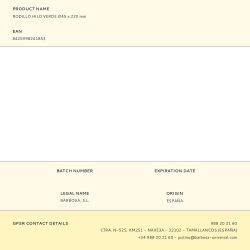 Rodillo Hilo Verde Ø45 X 220 Mm