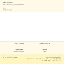 Rodillo Profesional Acrílico 18 Cm