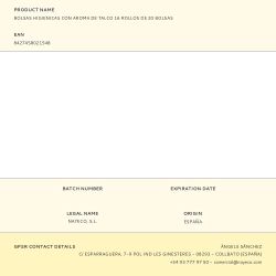 Rollo De 20 Bolsas Higiénicas Con Aroma De Talco Colores Surtidos 32 X 22 Cm, 16 Uds