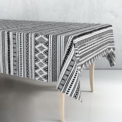 Rollo De Hule Blanco Y Negro 1,40 X 25 M