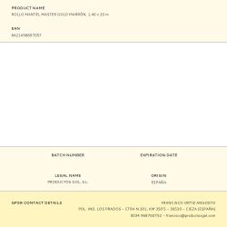 Rollo Mantel Master Gold Marrón 1,40 X 20 M