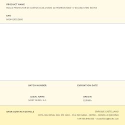 Rollo Protector De Cantos Acolchado 2M Marron 5003-4-001 (Blister) Inofix