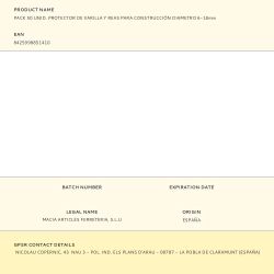 Rotector De Varilla Y Reas Para Construcción Ø6-18 Mm, Pack 50 Uds