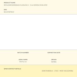 Rotulador Borrables Fluoglass 2 - 4 Mm Naranja En Blister