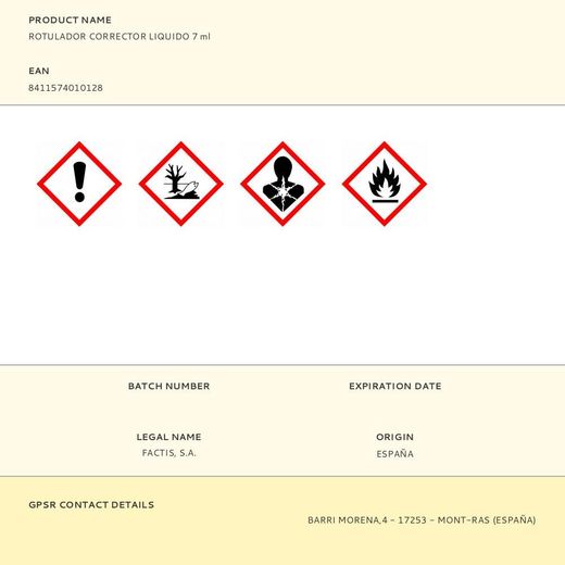 Rotulador Corrector Liquido 7 Ml