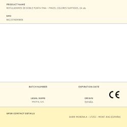 Rotuladores De Doble Punta Fina - Pincel Colores Surtidos, 24 Uds