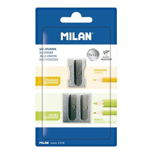 Sacapuntas De Aluminio, Blister 2 Uds