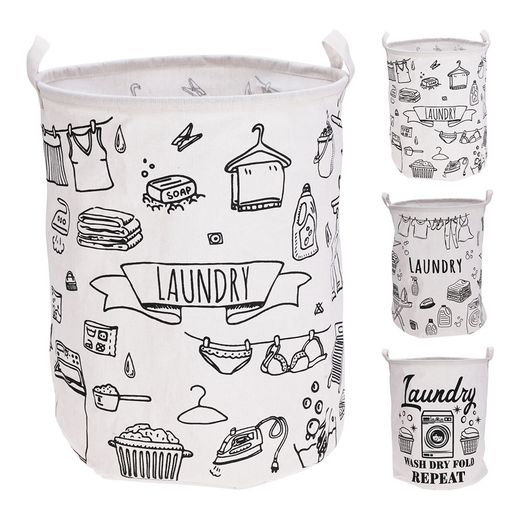 Saco Para Colada, Blanco , Ø40 X 50 Cm, 3 Modelos Surtidos