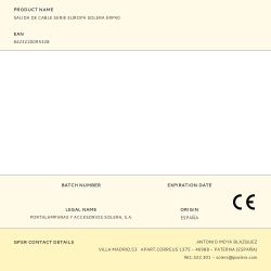 Salida De Cable Serie Europa Solera Erp40