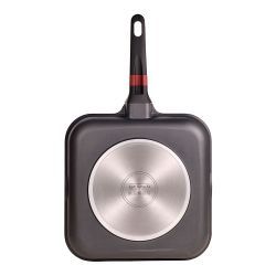 Sarten Asador Aluminio Fundido, Inducción, Denia Experto 28 X 28 X 4,5 Cm
