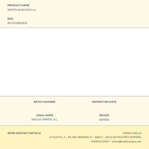 Sarten Blinis Ø12 Cm