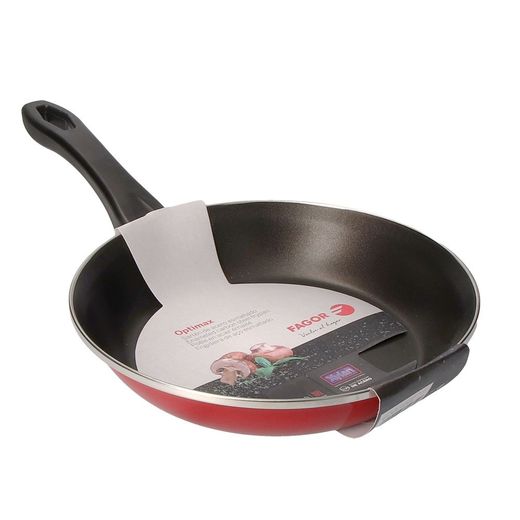 Sartén De Acero Aisi 430 Optimax Roja Ø28 Cm