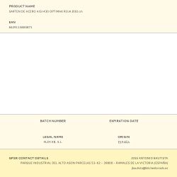 Sartén De Acero Aisi 430 Optimax Roja Ø30 Cm