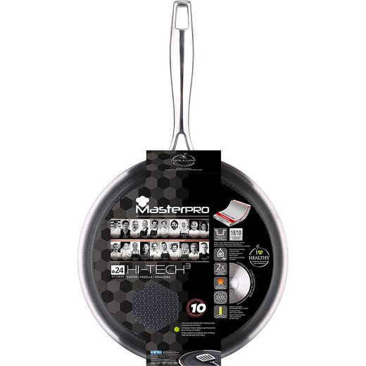 Sartén De Acero Inoxidable Hi-Tech 3  Ø24 Cm